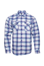 DIXXON MENS GULF STREAM FLANNEL (BLUE/WHITE)