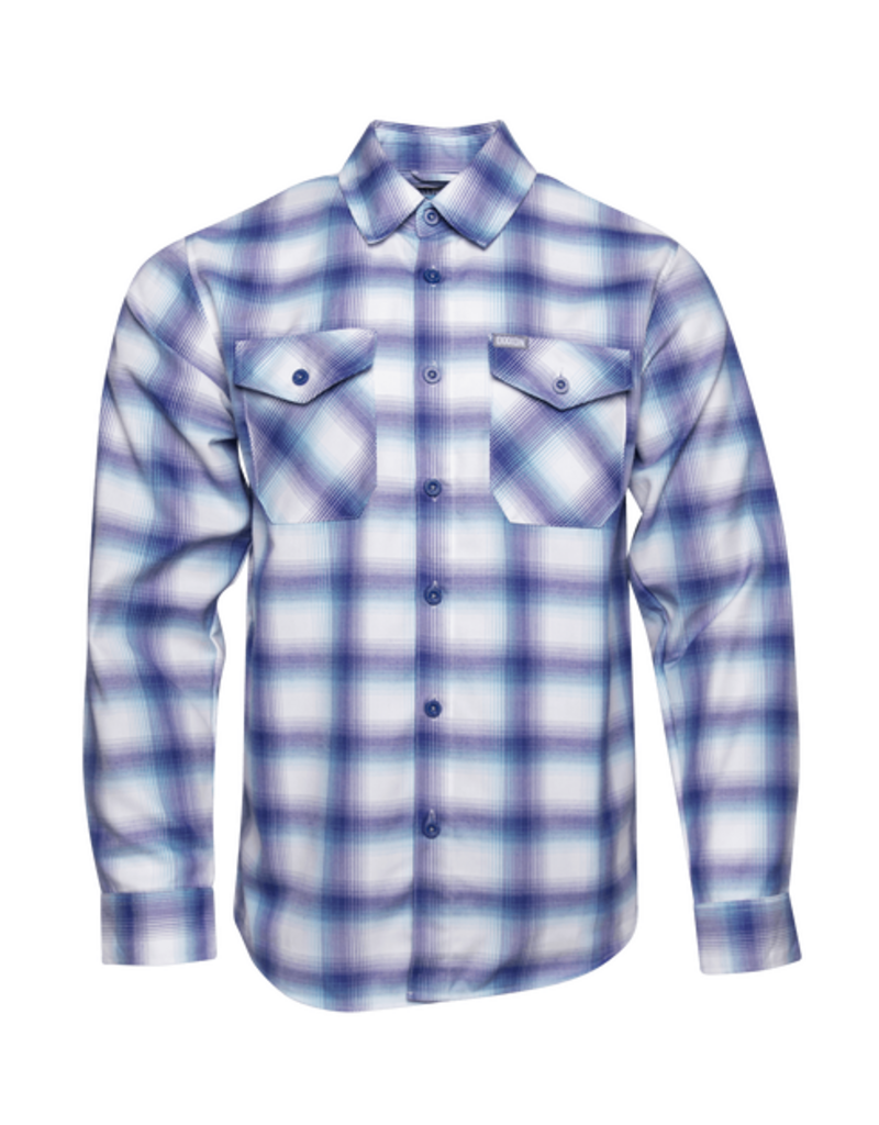 DIXXON MENS GULF STREAM FLANNEL (BLUE/WHITE)