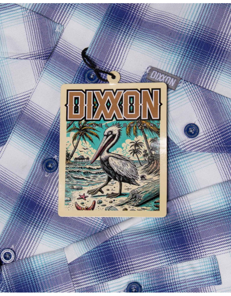 DIXXON MENS GULF STREAM FLANNEL (BLUE/WHITE)