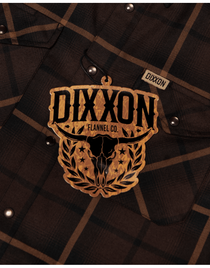 DIXXON MENS STOCKYARD SHORTIE FLANNEL (BROWN/BLACK)