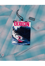 DIXXON MENS THE CURL L/S BAMBOO SHIRT (BLUE/WHITE/PINK)