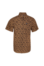 DIXXON MENS BUELLER S/S PARTY SHIRT (BLACK/KHAKI)
