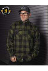 DIXXON MENS OD HERITAGE FLANNEL (GREEN/BLACK)