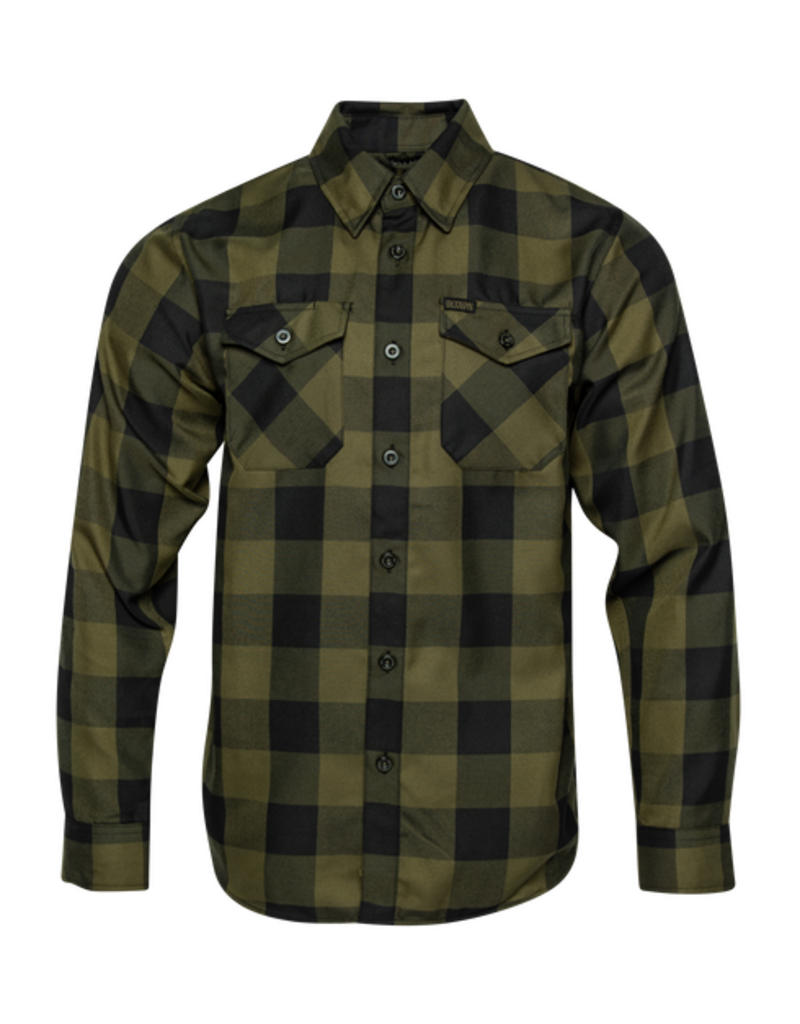 DIXXON MENS OD HERITAGE FLANNEL (GREEN/BLACK)