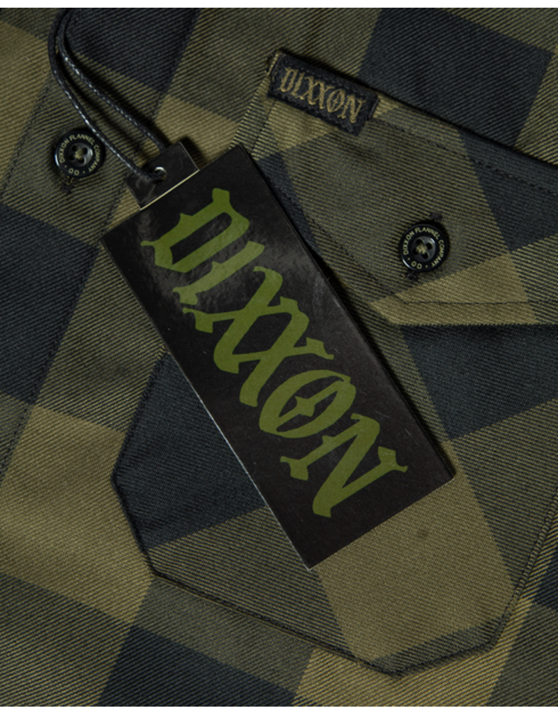 DIXXON MENS OD HERITAGE FLANNEL (GREEN/BLACK)
