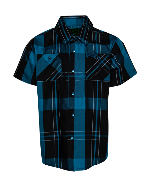 DIXXON YOUTH BLACK SEA S/S BAMBOO SHIRT - BLUE