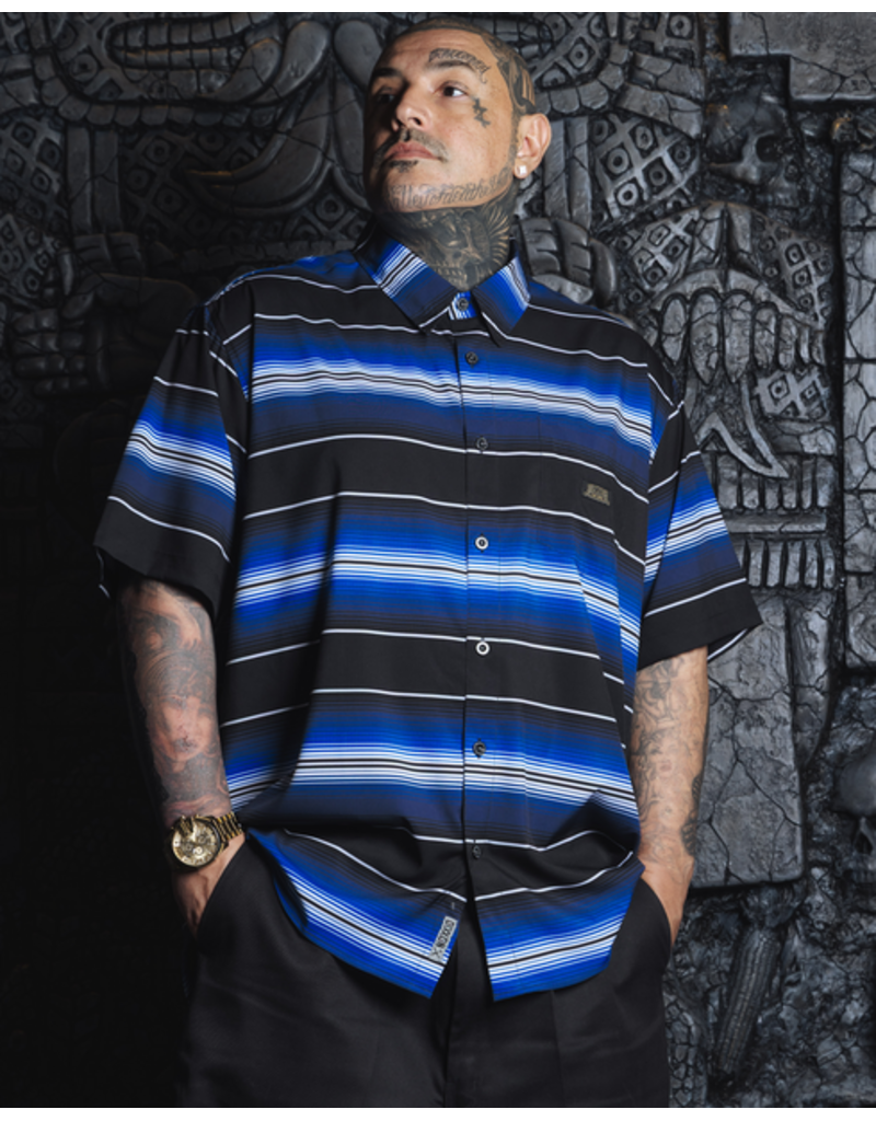DIXXON MENS LOW LOW PARTY SHIRT (BLUE)