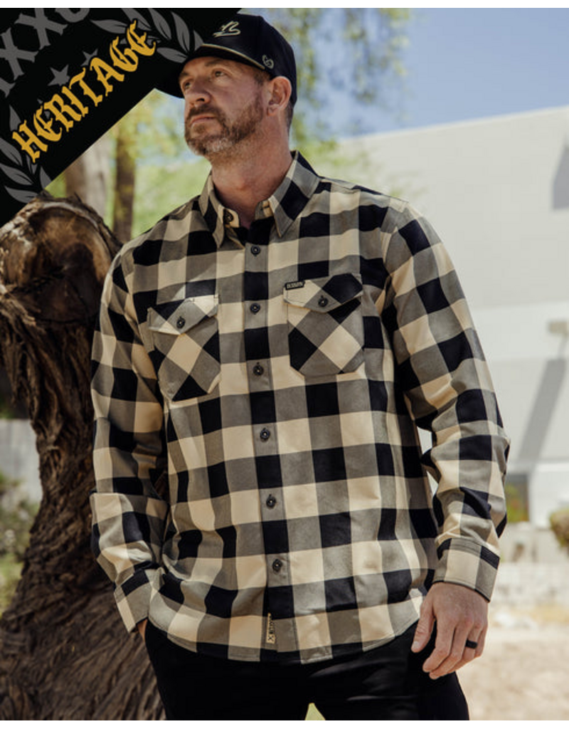 DIXXON MENS BRAVO HERITAGE FLANNEL (BROWN/BLACK)