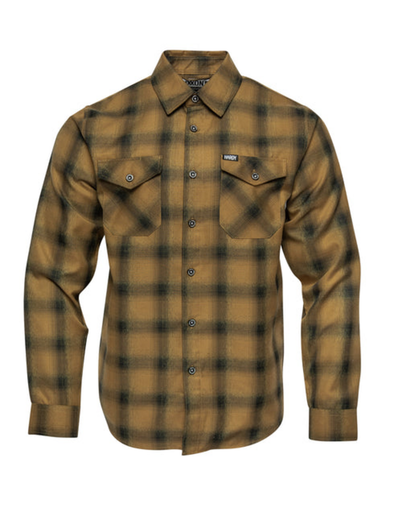 DIXXON MENS HARDY FLANNEL (BLACK/GOLD)