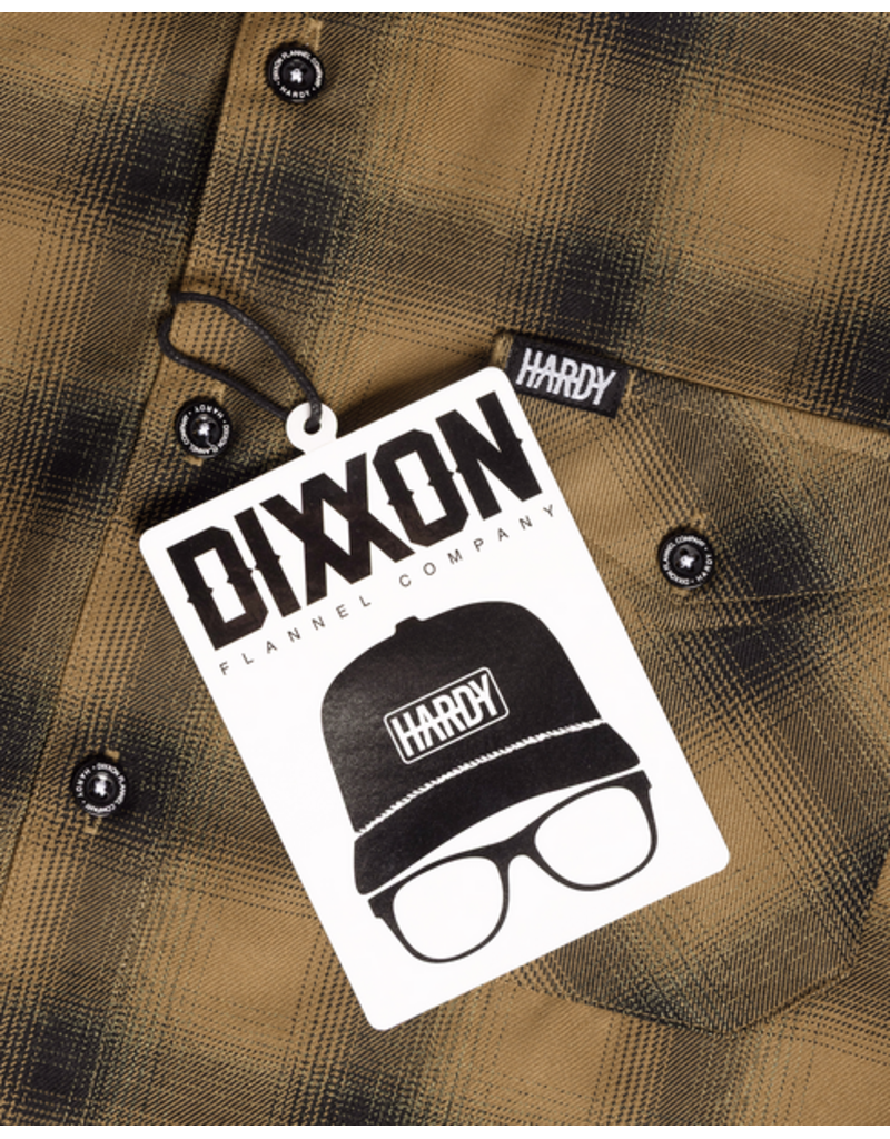 DIXXON MENS HARDY FLANNEL (BLACK/GOLD)