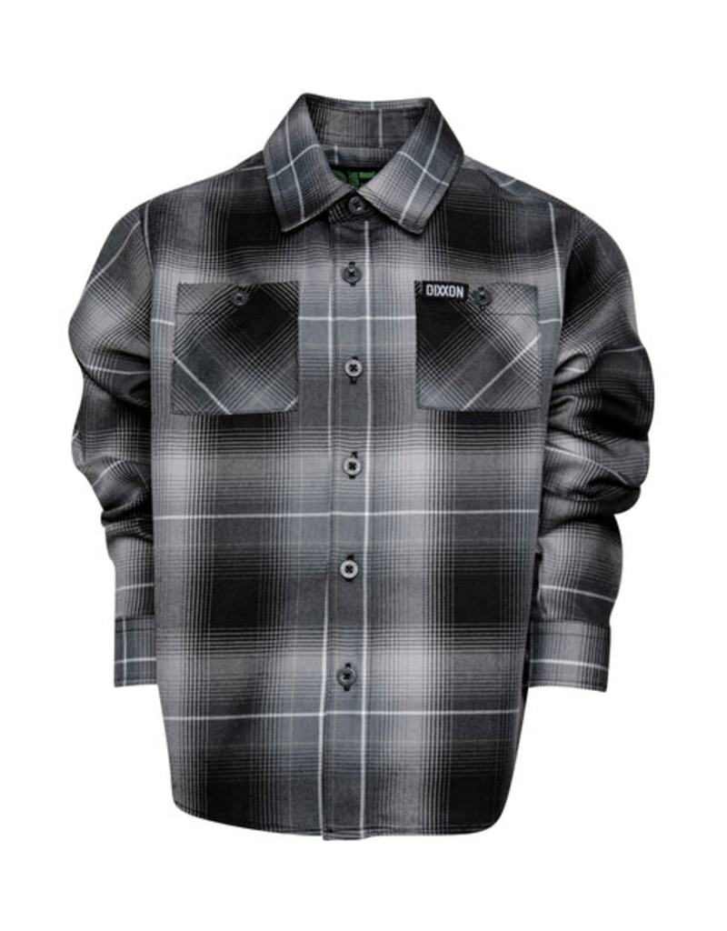 DIXXON YOUTH WHAT NO WAY FLANNEL (GREY/BLACK/WHITE)