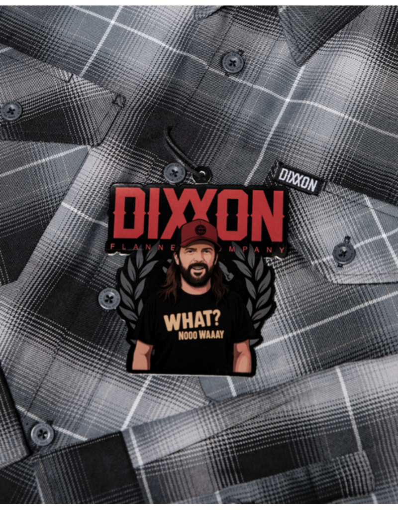 DIXXON MENS WHAT NO WAY FLANNEL (GREY/BLACK/WHITE)