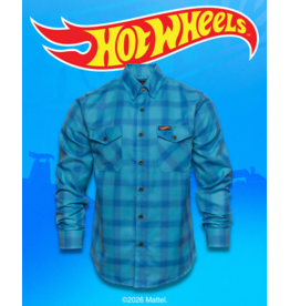 DIXXON MENS HOT WHEELS LEGENDS FLANNEL - BLUE