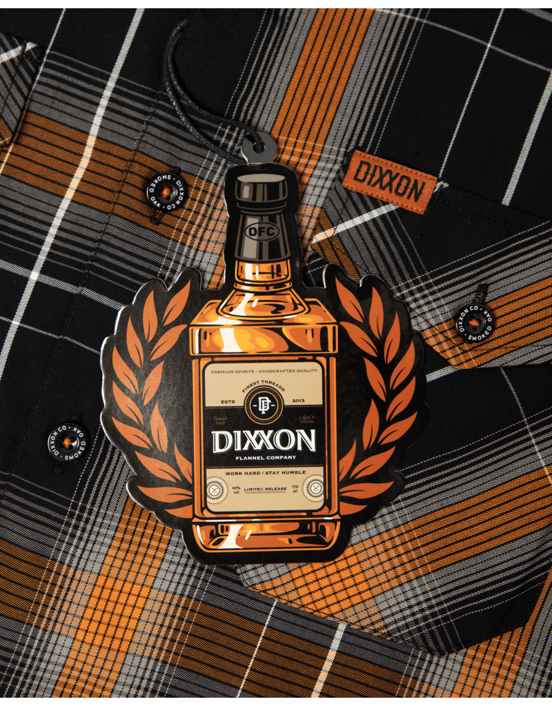 DIXXON MENS SMOKED OAK S/S BAMBOO SHIRT (BLACK/GREY/WHITE/ORANGE)