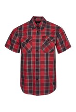 DIXXON MENS THE EXECUTIONER S/S BAMBOO SHIRT (RED/GREY)