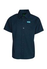 DIXXON YOUTH THE VISITOR S/S PARTY SHIRT (BLACK/TEAL)
