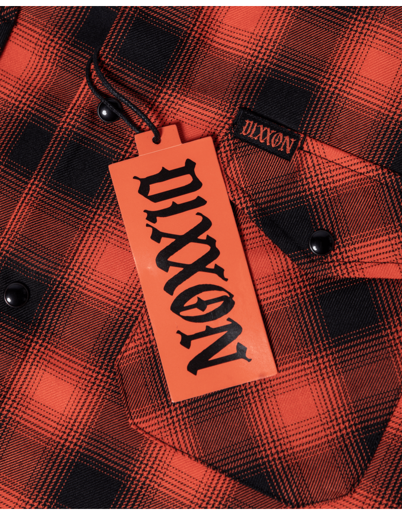 DIXXON MENS HARDHAT HERITAGE FLANNEL (ORANGE/BLACK)
