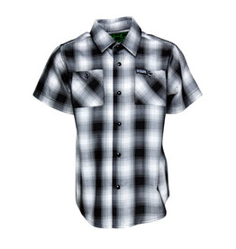 DIXXON YOUTH CRENSHAW HERITAGE S/S BAMBOO SHIRT - BLACK/WHITE/GREY
