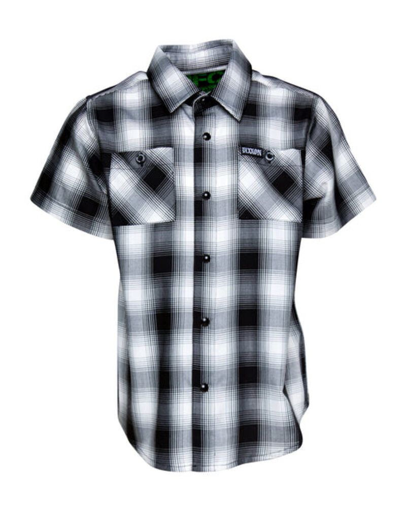 DIXXON YOUTH CRENSHAW HERITAGE S/S BAMBOO SHIRT (BLACK/WHITE/GREY)