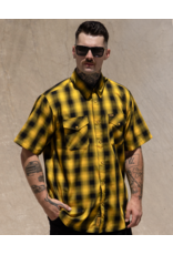 DIXXON MENS FRISCO HERITAGE S/S BAMBOO SHIRT (YELLOW/BLACK)