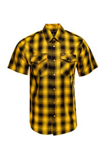 DIXXON MENS FRISCO HERITAGE S/S BAMBOO SHIRT (YELLOW/BLACK)