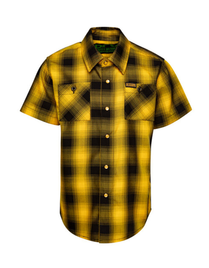 DIXXON YOUTH FRISCO HERITAGE S/S BAMBOO SHIRT (YELLOW/BLACK)