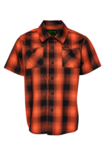 DIXXON YOUTH HARDHAT HERITAGE S/S BAMBOO SHIRT (ORANGE/BLACK)