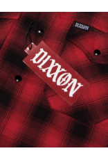 DIXXON WOMENS WATTS HERITAGE S/S BAMBOO SHIRT (RED/BLACK)