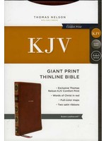 Thomas Nelson KJV Thinline Bible: Giant Print, Brown - Thomas Nelson