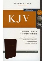 Thomas Nelson KJV Thinline Reference Bible: Leathersoft, Burgundy - Thomas Nelson