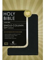Thomas Nelson KJV Single Column Bible: Black, Genuine Leather - Thomas Nelson