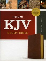 B&H Publishing KJV Study Bible Full-Color: Brown Bonded Leather - B&H