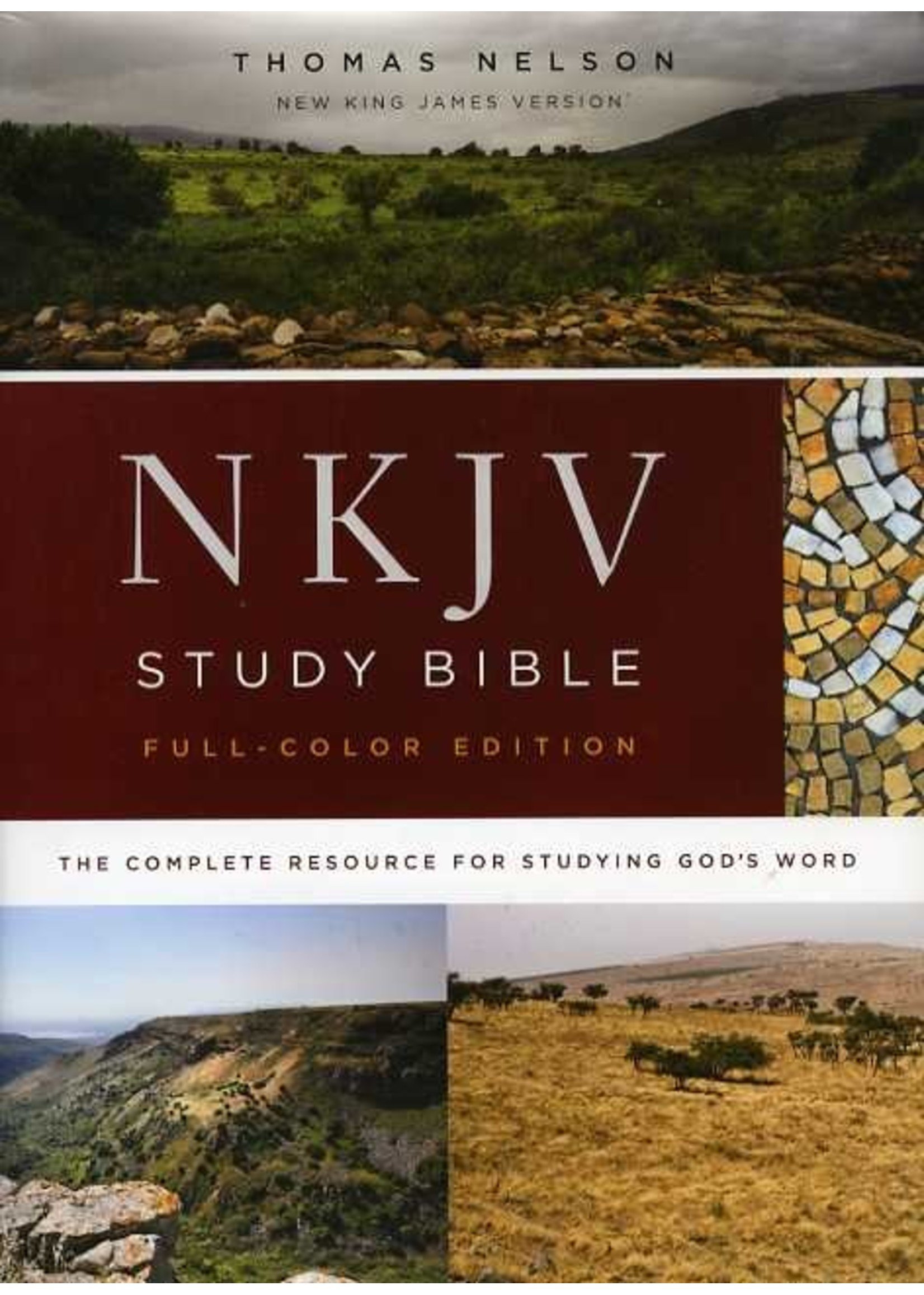 Thomas Nelson NKJV Full Color Study Bible: Hardcover - Thomas Nelson