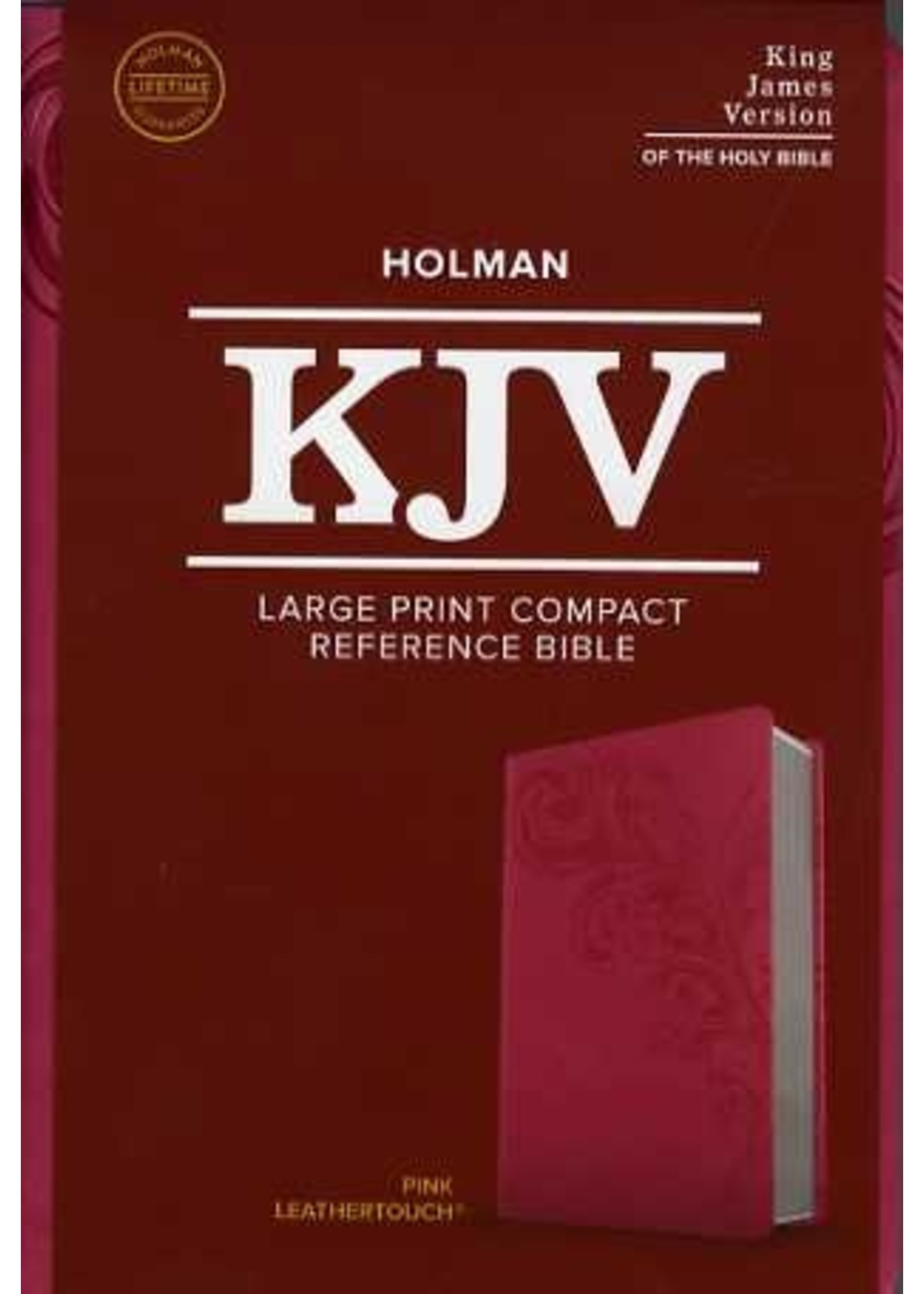 B&H Publishing KJV Compact Reference Bible: Pink, Large Print - B&H