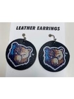 Bruins Leather Earrings