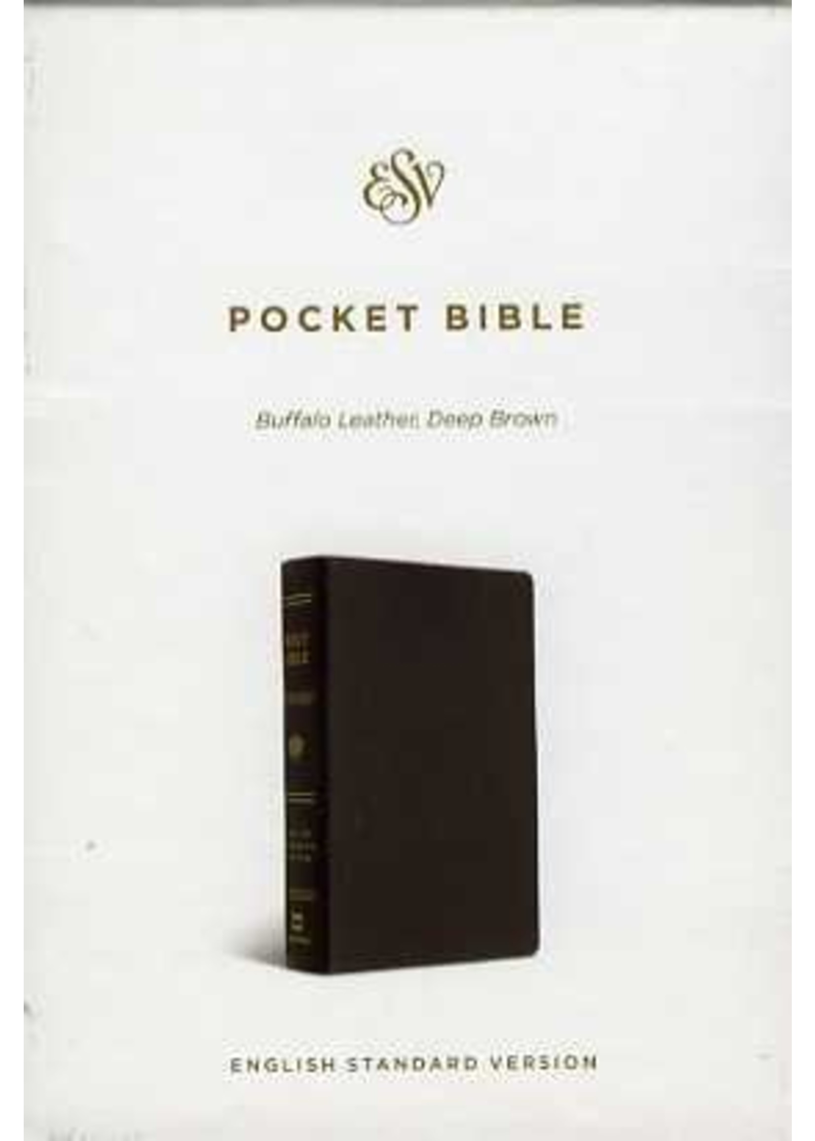 Crossway ESV Pocket Bible: Buffalo Leather Brown