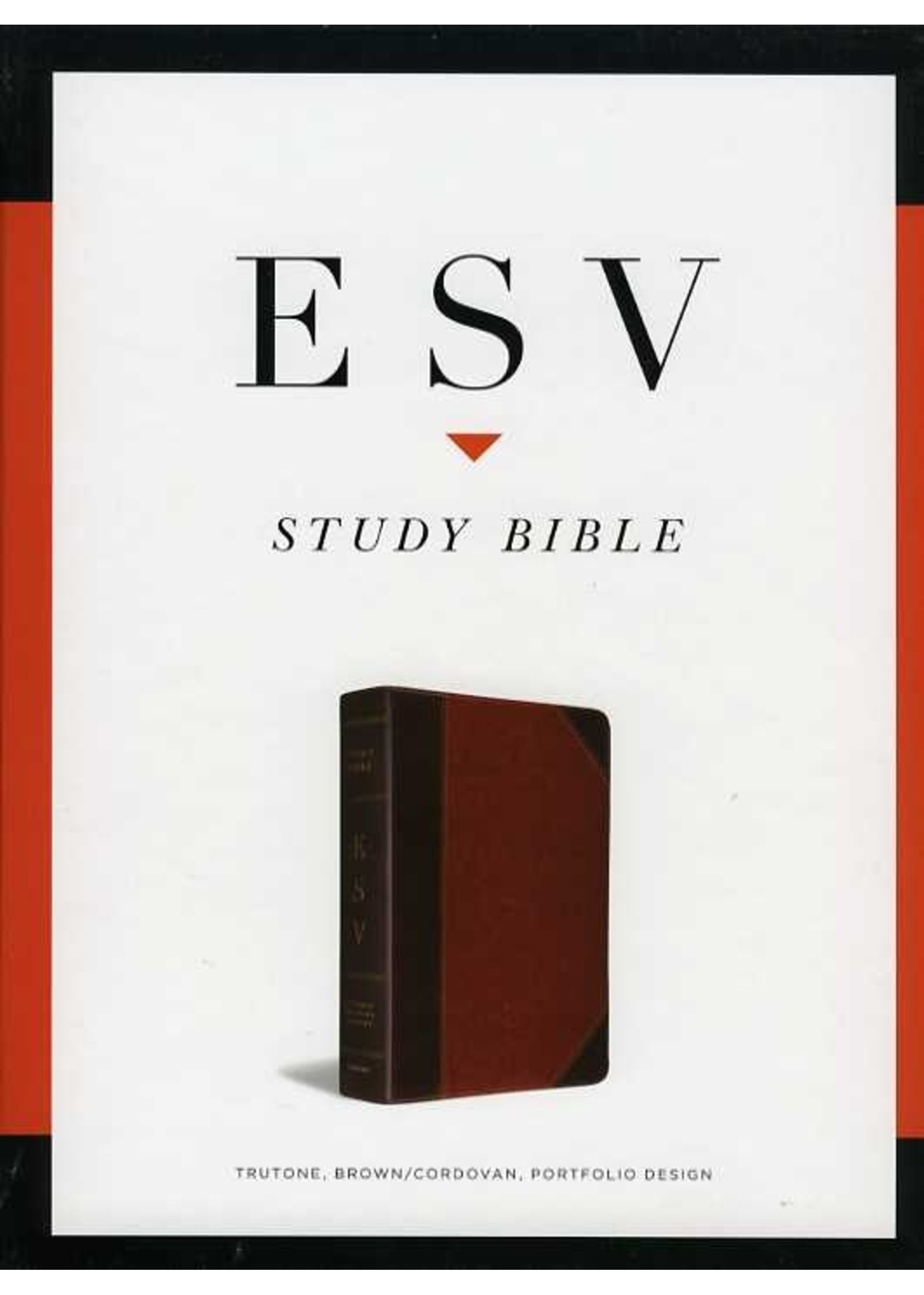 Crossway ESV Study Bible: Indexed, Brown/Cordovan