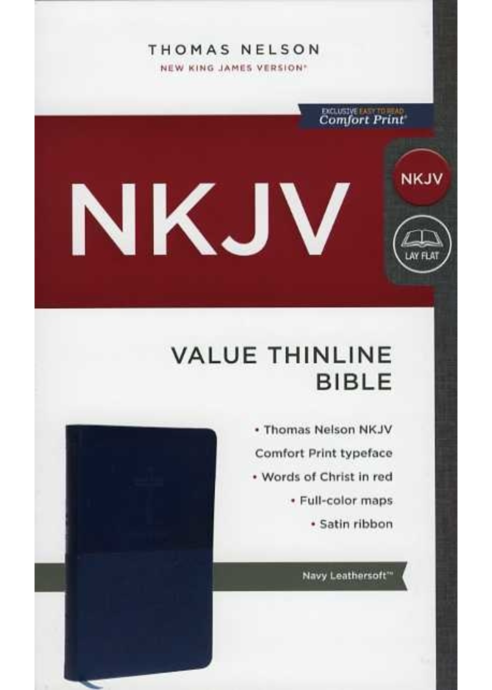 Thomas Nelson NKJV Thinline Bible: Value, Navy - Thomas Nelson