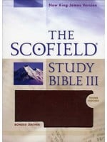 Oxford University Press NKJV Scofield Study Bible III - Burgundy, Indexed, Bonded Leather - Oxford