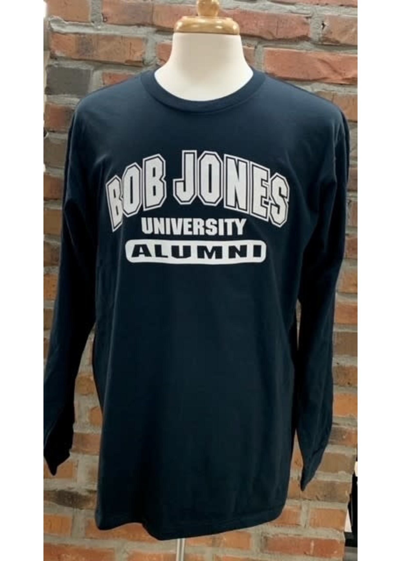 BJU Alumni Long Sleeve T-Shirt Navy - Bob Jones University Bruins Shop