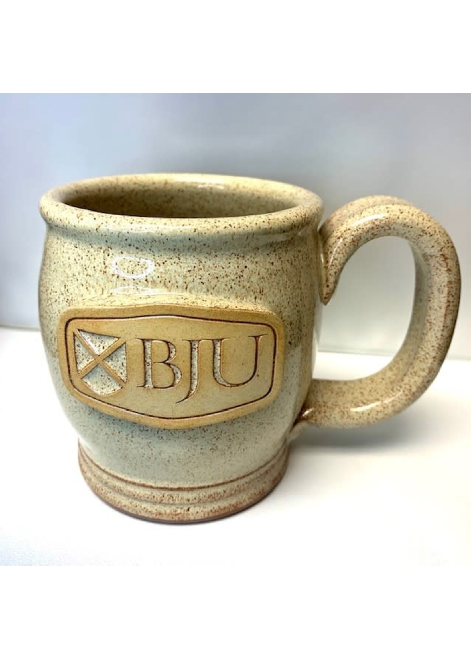 BJU Small Logo Mug Happy Soul - Oatmeal