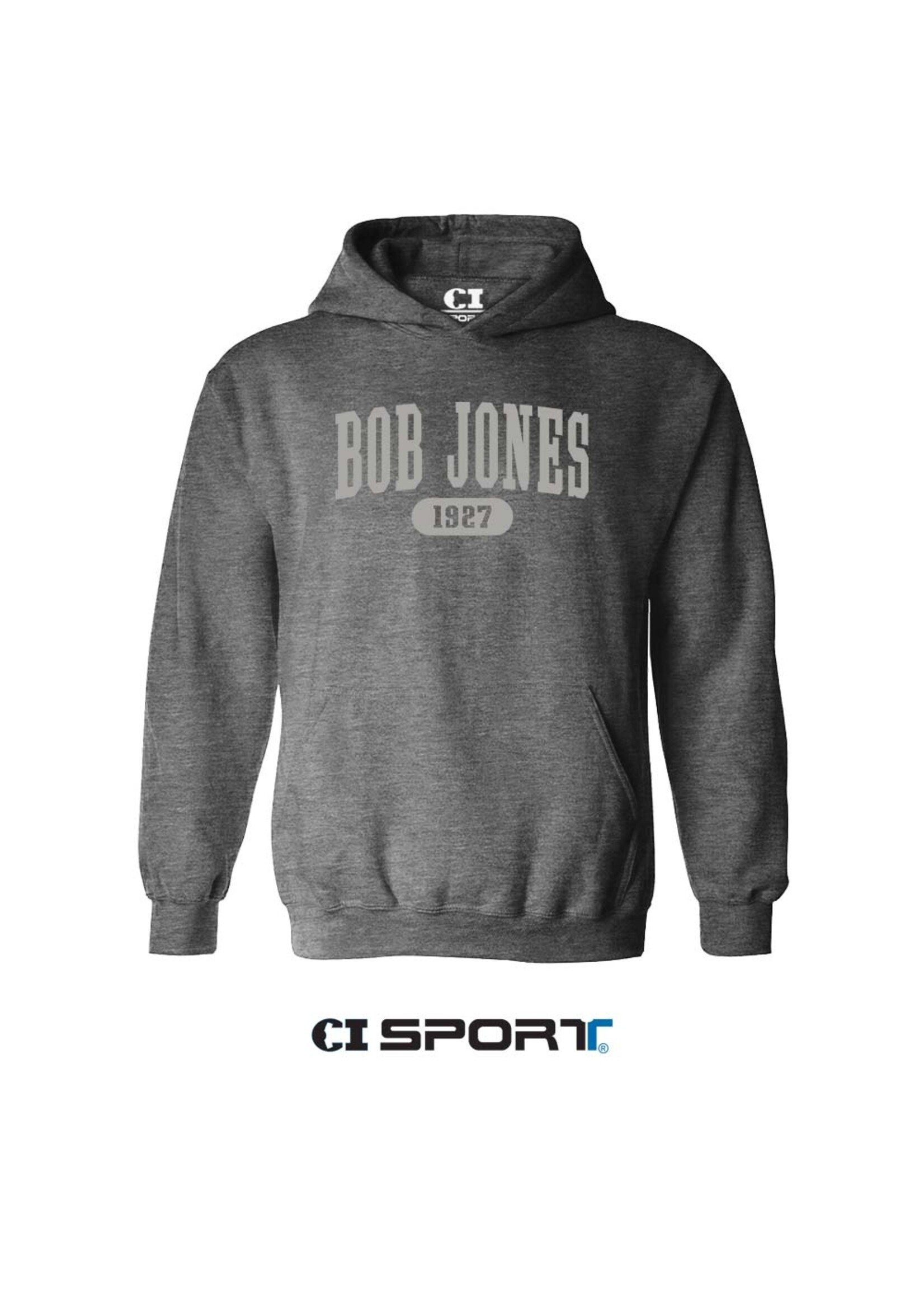 CI Sport Bob Jones Sweatshirt Hood Branch Charcoal Heather