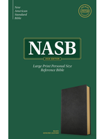 NASB Large Print Personal Size Reference Bible, Black Genuine Leather