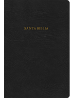 RVR 1960 Nueva Biblia de Estudio Scofield negro, piel fabricada