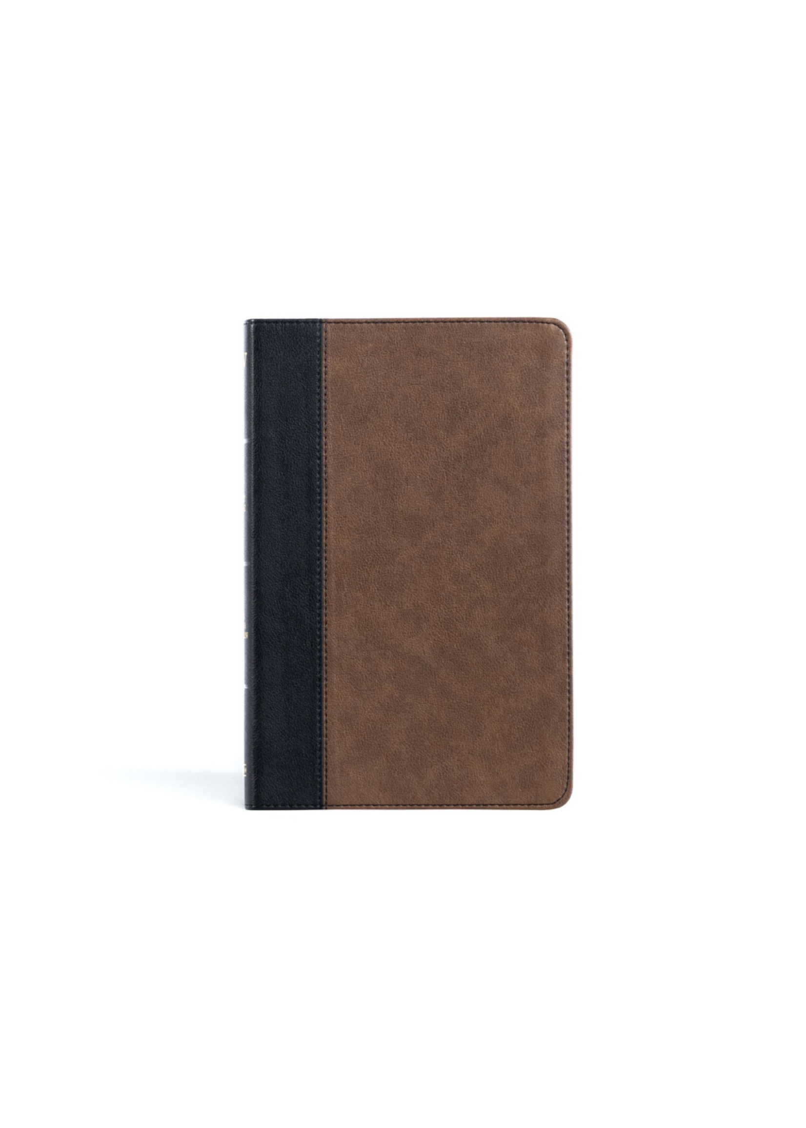 KJV Thinline Bible, Black/Brown LeatherTouch