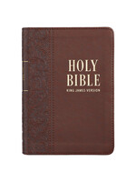 Medium Brown Faux Leather Large Print Compact King James Version Bible