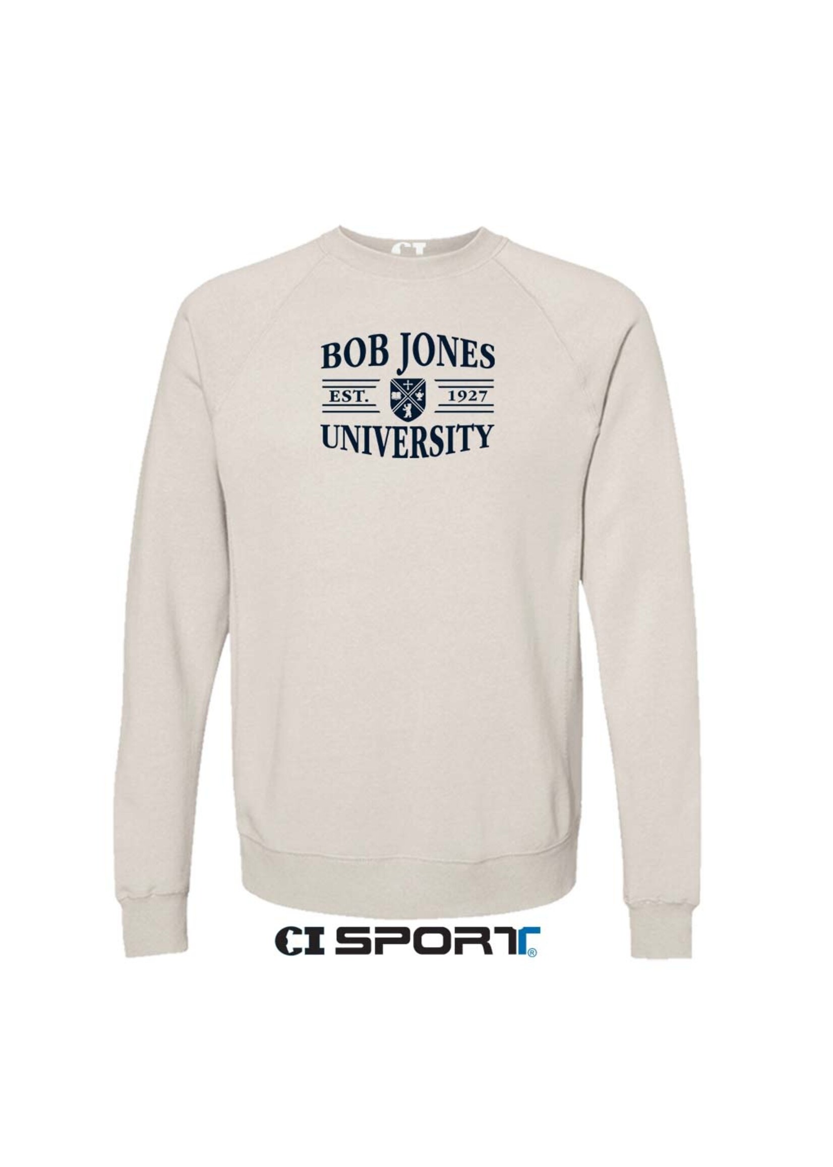 BJU Raglan Sweatshirt Crew Hagrid Stone Heather