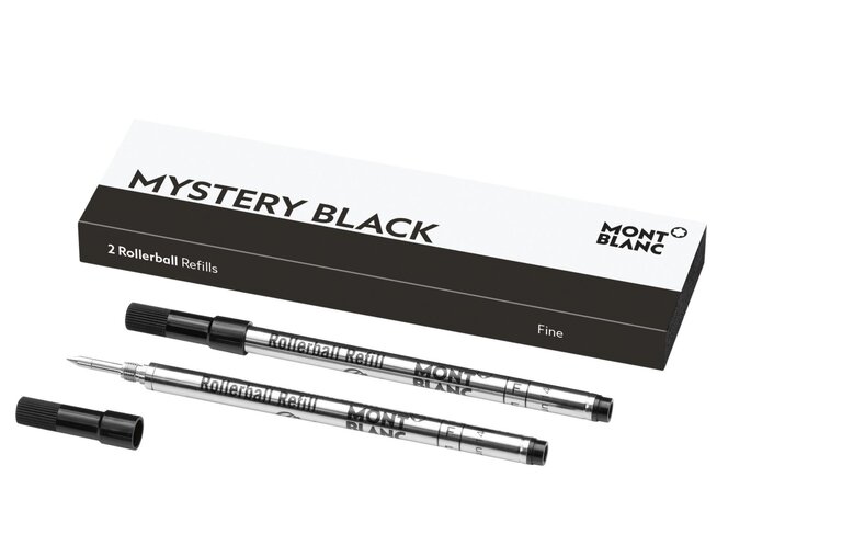 MONTBLANC 2 RECHARGES POUR ROLLERBALL (F) MYSTERY BLACK