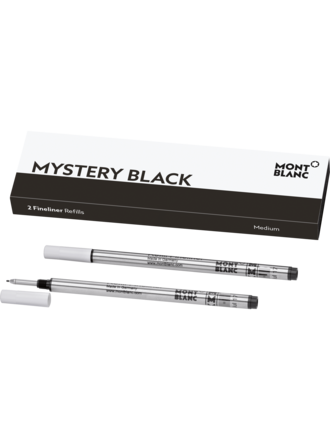 MONTBLANC 2 RECHARGES DE FEUTRE FIN MEDIUM MYSTERY BLACK MONTBLANC 2 RECHARGES DE FEUTRE FIN MEDIUM MYSTERY BLACK