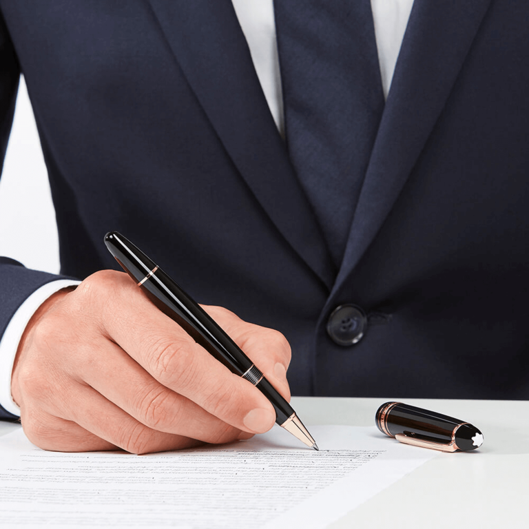 MONTBLANC STYLO ROLLERBALL  MEISTERSTÜCK LEGRAND DORÉ À L’OR ROSE